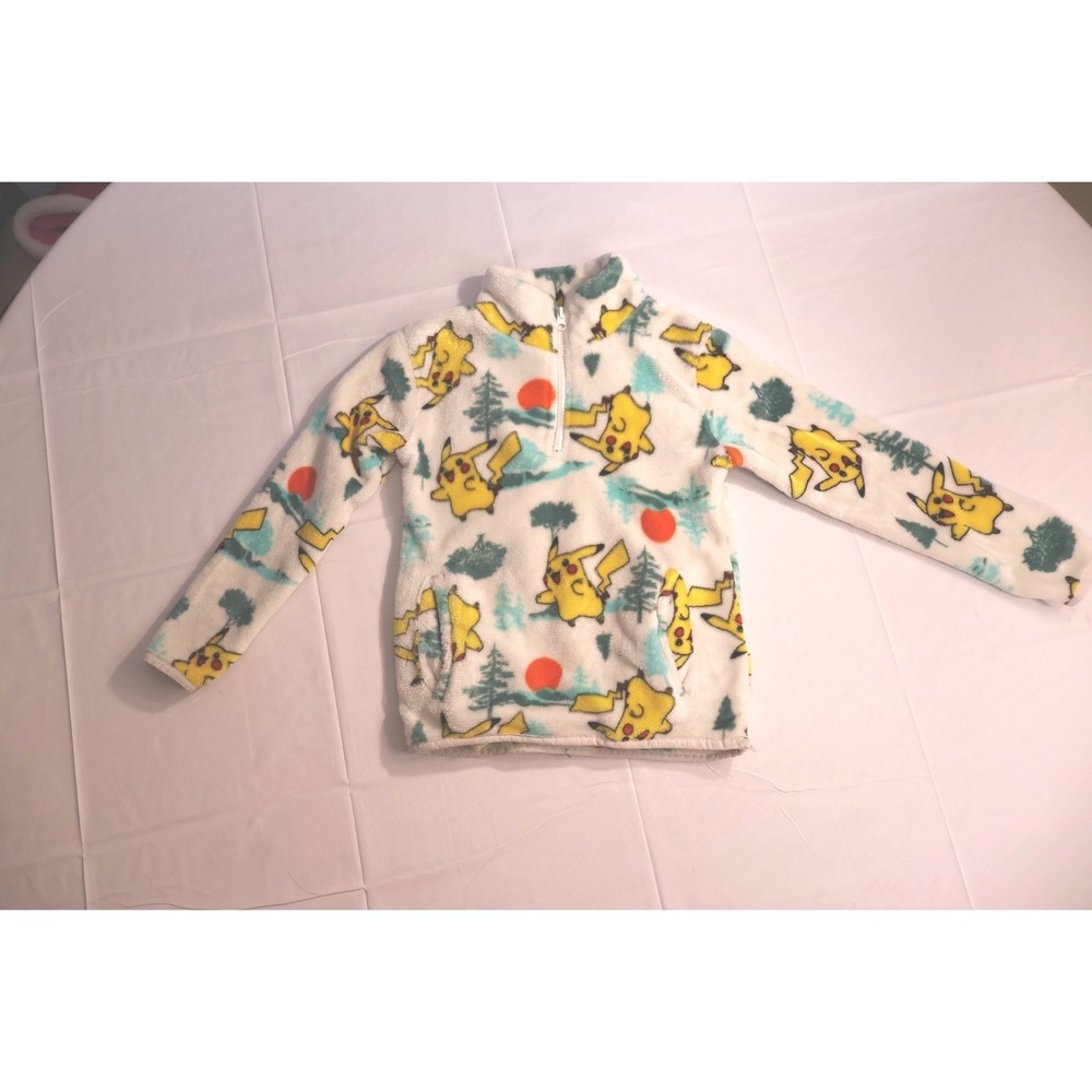 Pokemon Pikachu Fleece Quarter Zip Pullover Kids XS